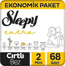 Sleepy Extra Günlük Aktivite 2 Numara Mini 68'li Bebek Bezi