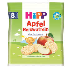 HiPP Organiki Elmalı Pirinçli Bebek Gofreti 30 gr
